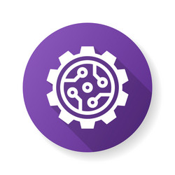 Automation Process Icon with Shadow vector image