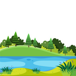 A beautiful nature landscape Royalty Free Vector Image