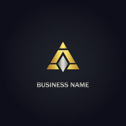 Mp monogram logo with 3 pieces shape isolated Vector Image
