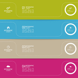 strips of paper different colors with pointers vector image