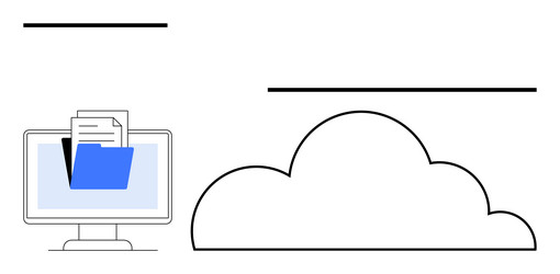 cloud-based file storage and sharing with seamless vector image