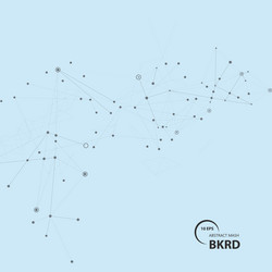 connecting dots and lines futuristic line vector image