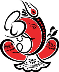 Lord Ganesha - Hindu God vector