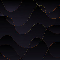 Black abstract background with gold glitter heart Vector Image