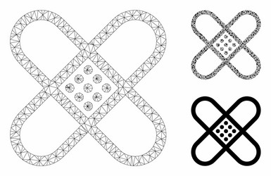 patch mesh network model and triangle vector image