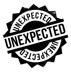 Unexpected rubber stamp Royalty Free Vector Image