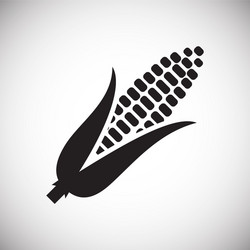 corn icon on white background for graphic and web vector