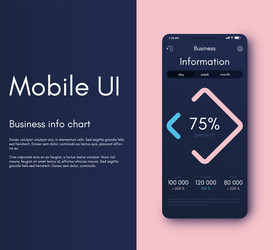 Mobile application interface ui design vector