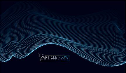 3d particles mesh array wave sound flowing vector image