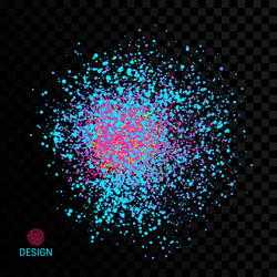 Chaotic particles in empty space dynamic vector