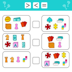 Mathematical puzzle game learning mathematics vector