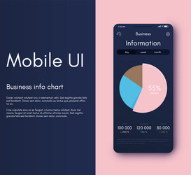 mobile application interface ui design vector image
