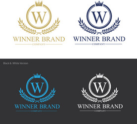 Luxury logo crests design for hotel vector
