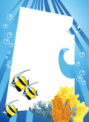 Coral reef theme image 1 Royalty Free Vector Image