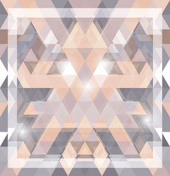 geometric shining pattern with triangles vector image