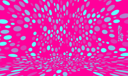 Abstract background with color circles chaotic vector