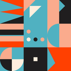 Abstract repetitive pattern design vector