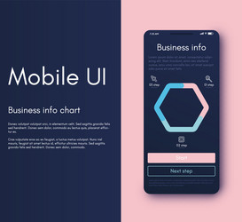 Mobile application interface ui design vector