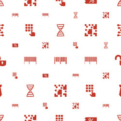 code icons pattern seamless white background vector image