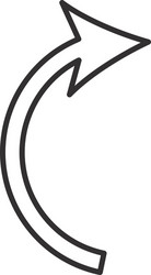 rotate screen button isolated icon design vector image