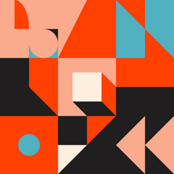 abstract repetitive pattern design vector image