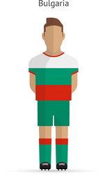 bulgaria football player soccer uniform vector