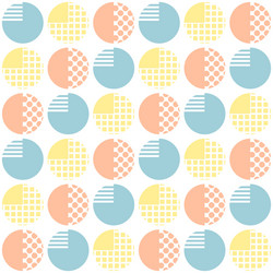 Abstract seamless pattern with geometrical objects vector