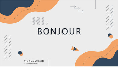 Abstract web landing page vector