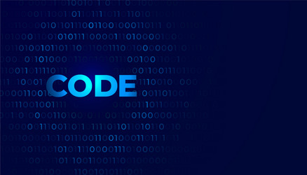digital coding background with numbers zero vector image