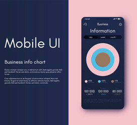 mobile application interface ui design vector image