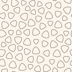 Seamless pattern with rounded triangular shapes vector