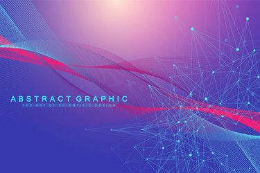 Technology abstract background with connected line vector