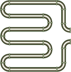 metallic pipe vector image