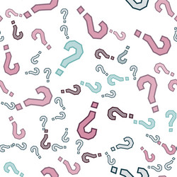 Quiz seamless pattern question marks doubt faq vector