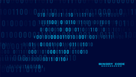 technology binary code digital data transfer vector image
