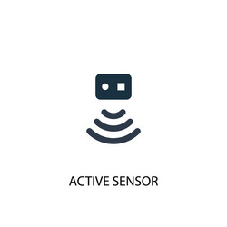 active sensor icon simple element vector