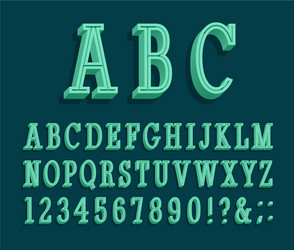Flat icons alphabet Royalty Free Vector Image - VectorStock
