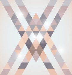 geometric shining pattern with triangles vector image
