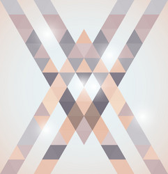 Geometric shining pattern with triangles vector