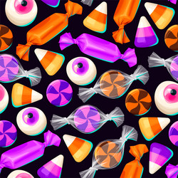 Halloween candy Royalty Free Vector Image - VectorStock