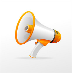 Megaphone on white background vector