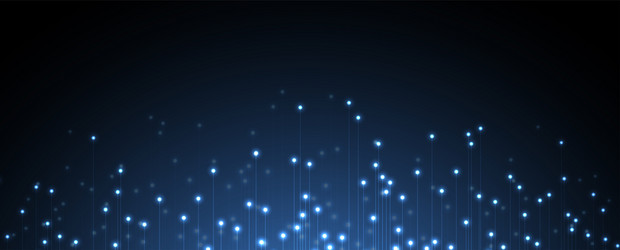 neural network concept connected cells with links vector image