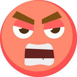 yellow emoji icon for app game ui or web design vector image
