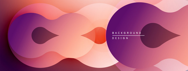 abstract shapes overlap creating gradient effect vector image