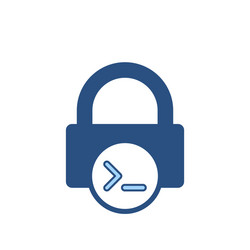 admin console input lock office icon vector image