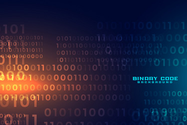 Binary Code Futuristic Background vector image