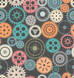 Seamless cogwheel patterns Royalty Free Vector Image