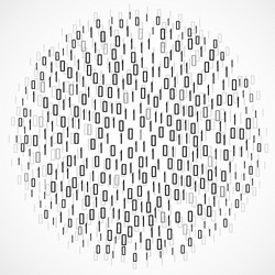 abstract technology background with binary vector image