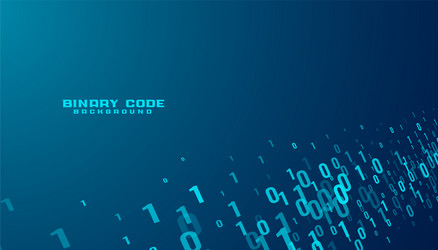 Binary code numbers data stream technology vector