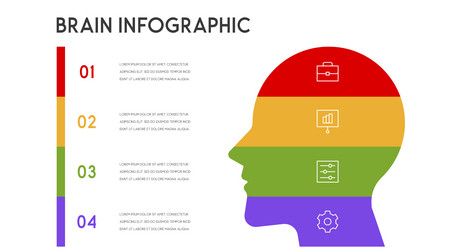 Human head and other elements for infographics vector